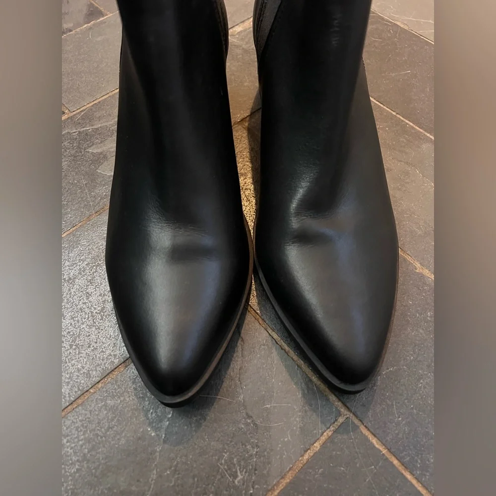 New without box Dolce Vita Womens Zipporah Leather Chelsea Boots Black size 10 - Picture 5 of 11